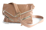 DINA LEATHER HANDBAG IN NUDE - PURE Accessories