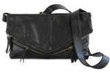 DINA LEATHER HANDBAG IN BLACK - PURE Accessories