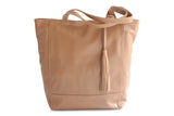 EMMA LEATHER HANDBAG IN NUDE - PURE Accessories