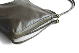 ISABEL LEATHER BACKPACK IN OLIVE GREY - PURE Accessories