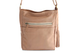 JADE LEATHER HANDBAG IN NUDE - PURE Accessories