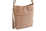 JADE LEATHER HANDBAG IN NUDE - PURE Accessories