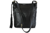 JADE LEATHER HANDBAG IN BLACK - PURE Accessories