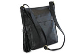 JADE LEATHER HANDBAG IN BLACK - PURE Accessories