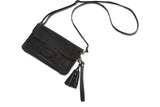 JANE LEATHER CLUTCH IN BLACK - PURE Accessories