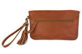 JANE LEATHER CLUTCH IN MOCCA - PURE Accessories