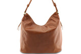 LOLA HOBO LEATHER HANDBAG IN MOCCA - PURE Accessories