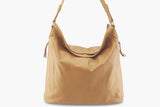 LOLA HOBO LEATHER HANDBAG IN TAN - PURE Accessories