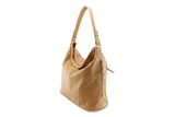 LOLA HOBO LEATHER HANDBAG IN TAN - PURE Accessories