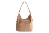 LOLA HOBO LEATHER HANDBAG IN NUDE - PURE Accessories