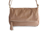 LOUISE LEATHER HANDBAG IN NUDE - PURE Accessories