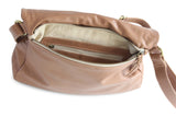 LOUISE LEATHER HANDBAG IN NUDE - PURE Accessories
