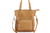 DANIELLE LEATHER HANDBAG IN TAN - PURE Accessories