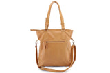 DANIELLE LEATHER HANDBAG IN TAN - PURE Accessories