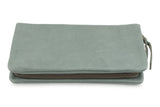 LEATHER PURSE IN AQUA - PURE Accessories