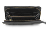 LEATHER PURSE IN BLACK - PURE Accessories