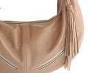 VANESSA LEATHER HANDBAG IN NUDE - PURE Accessories