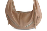 VANESSA LEATHER HANDBAG IN NUDE - PURE Accessories