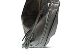 VANESSA LEATHER HANDBAG IN BLACK - PURE Accessories