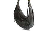 VANESSA LEATHER HANDBAG IN BLACK - PURE Accessories