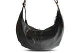 VANESSA LEATHER HANDBAG IN BLACK - PURE Accessories