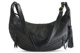 VANESSA LEATHER HANDBAG IN BLACK - PURE Accessories