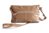 DINA LEATHER HANDBAG IN NUDE - PURE Accessories