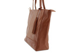 EMMA LEATHER HANDBAG IN MOCCA - PURE Accessories