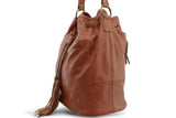 ALINE LEATHER HANDBAG IN MOCCA - PURE Accessories