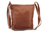 JADE LEATHER HANDBAG IN MOCCA - PURE Accessories
