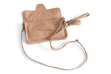 JANE LEATHER CLUTCH IN NUDE - PURE Accessories