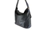 LOLA HOBO LEATHER HANDBAG IN BLACK - PURE Accessories